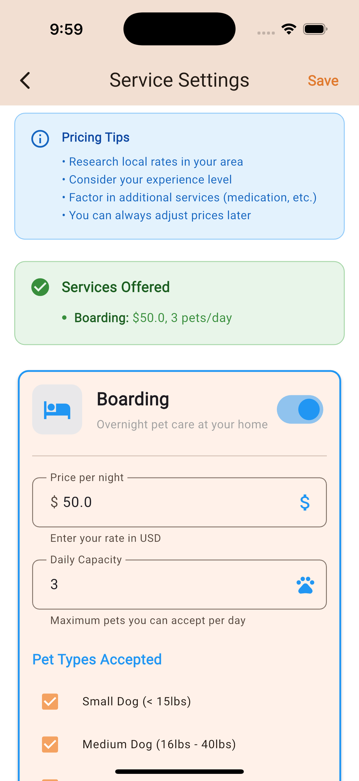 ToeBeans App Screenshot 4